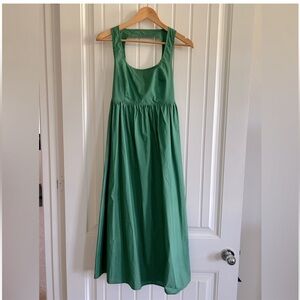 o.p.t. Green open back midi dress - NWT